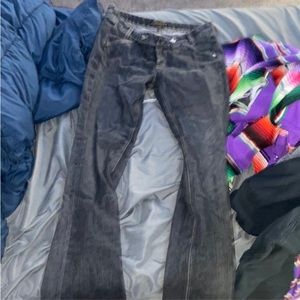 Y2K black wash jeans